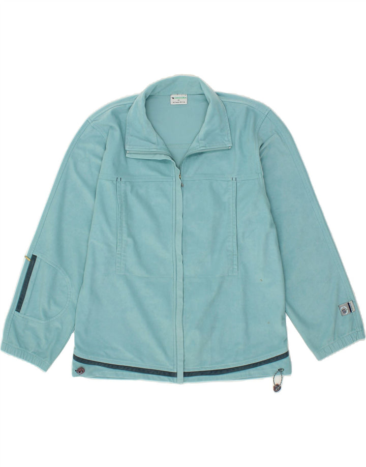 DIADORA Girls Tracksuit Top Jacket 13-14 Years Turquoise Polyester Vintage Diadora and Second-Hand Diadora from Messina Hembry 