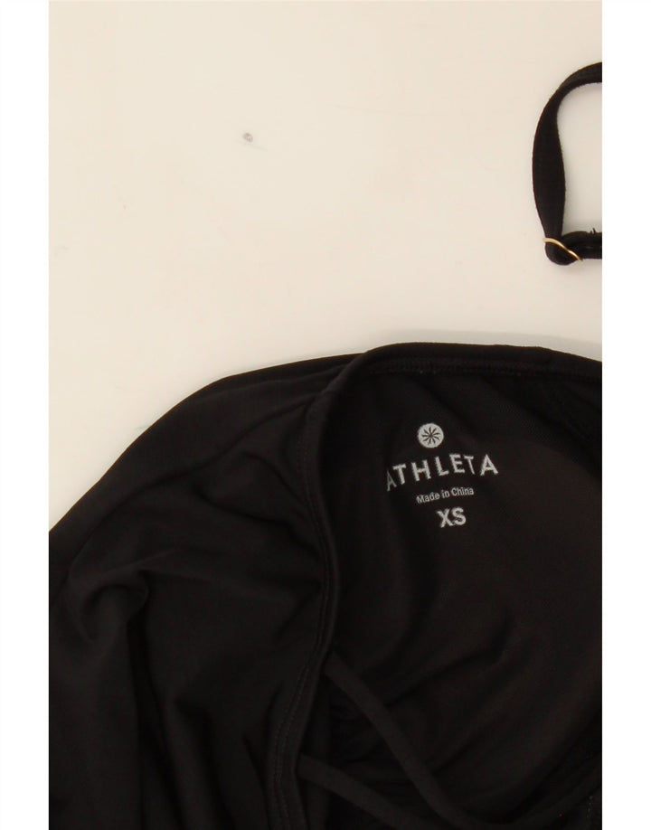 ATHLETA Womens Halter Dress UK 4 XS Black Nylon Vintage Athleta and Second-Hand Athleta from Messina Hembry 