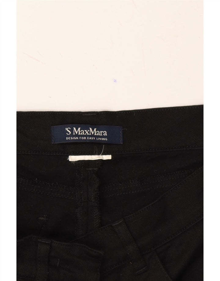 MAX MARA Womens Straight Casual Trousers W30 L30 Black Vintage Max Mara and Second-Hand Max Mara from Messina Hembry 