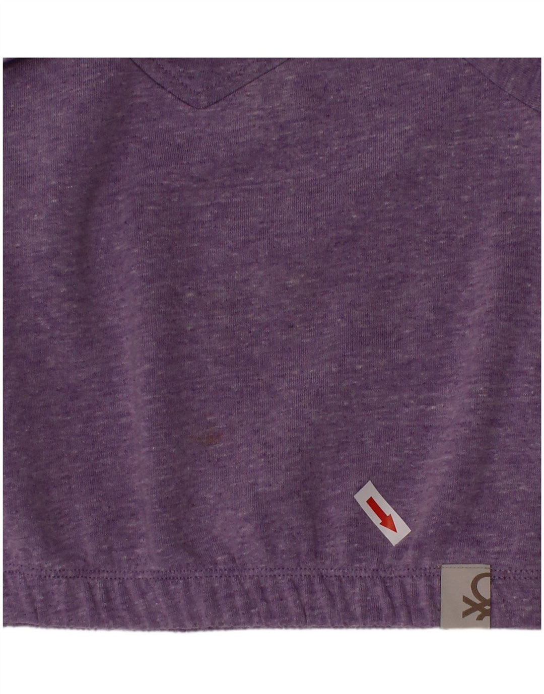 Benetton Mädchen-Sweatshirt-Pullover, 2–3 Jahre, lila geflecktes Polyester