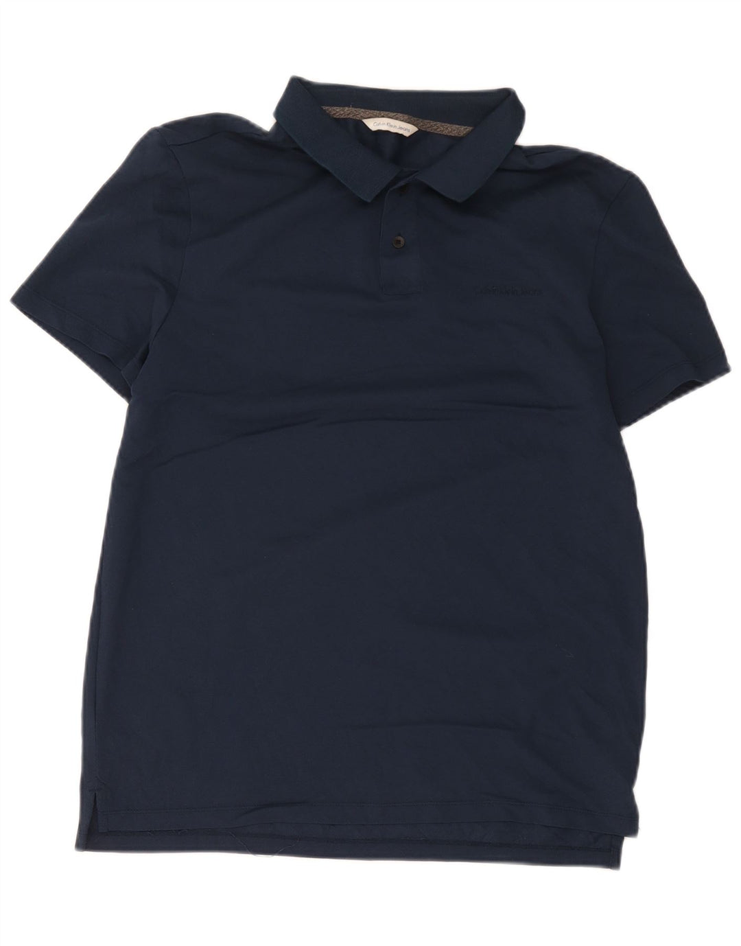 Calvin Klein Jeans Herren-Poloshirt, mittelmarineblaue Baumwolle
