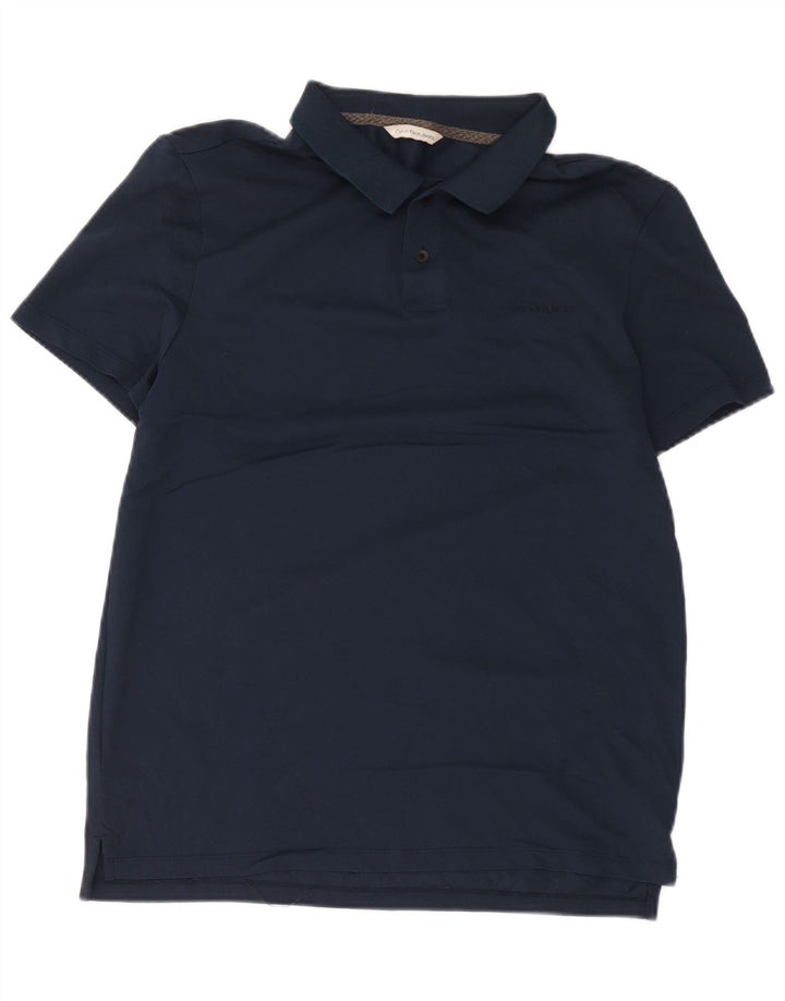 Calvin Klein Jeans Herren-Poloshirt, mittelmarineblaue Baumwolle