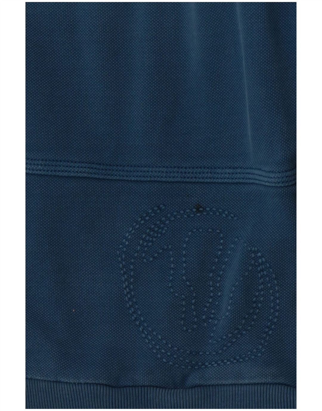 FAT FACE Herren-Sweatshirt mit Reißverschluss am Hals, mittelblaue Baumwolle