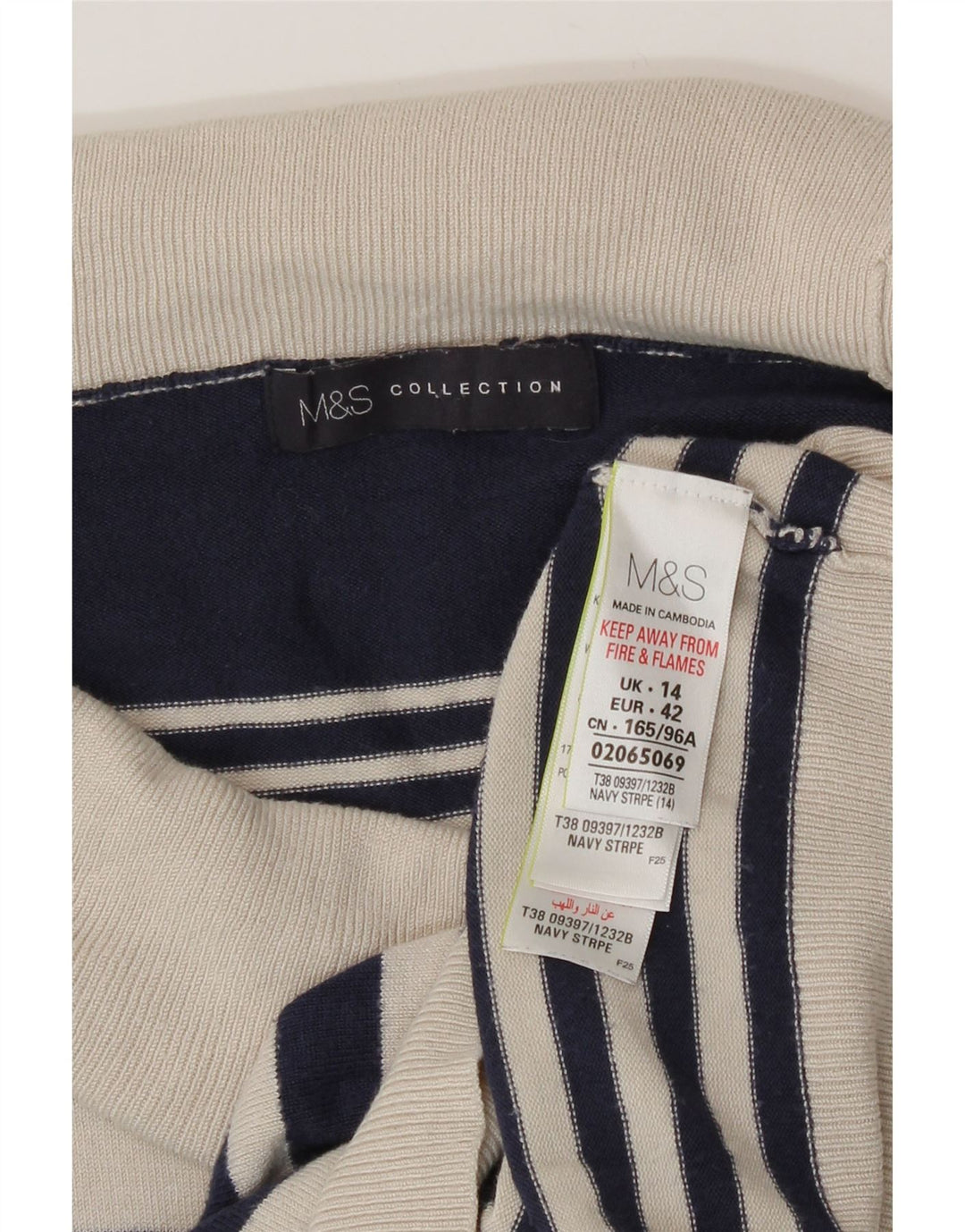 Marks & Spencer Rollkragenpullover für Damen, Gr. 40, Marineblau