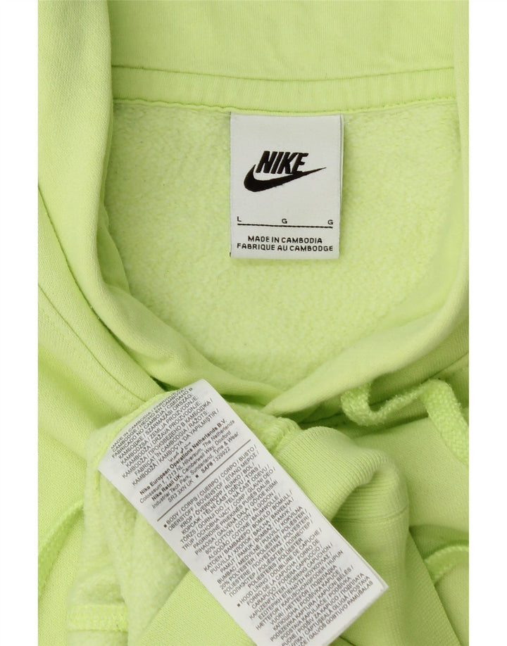 Nike Herren Kapuzenpullover, groß, grüne Baumwolle
