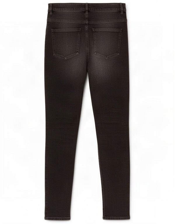 Cos Damen Skinny Jeans W26 L28 Schwarze Baumwolle