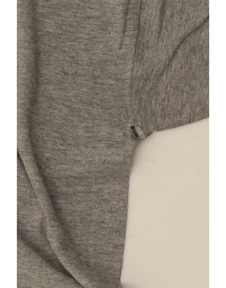 Vans Herren Grafik-T-Shirt-Oberteil aus mittelgrau gesprenkelter Baumwolle