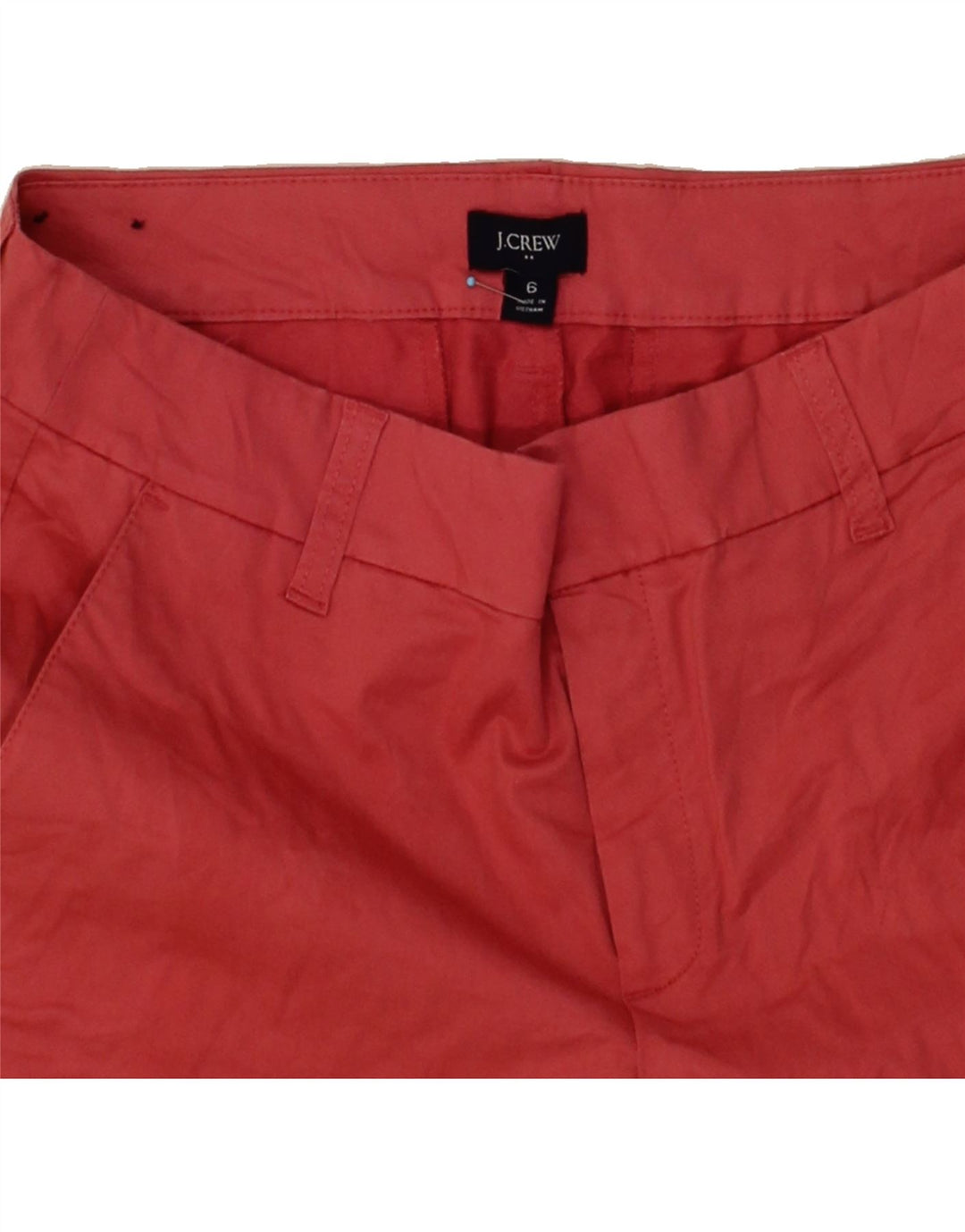 J. CREW Womens Chino Shorts US 6 Medium W30  Red Cotton Vintage J. Crew and Second-Hand J. Crew from Messina Hembry 