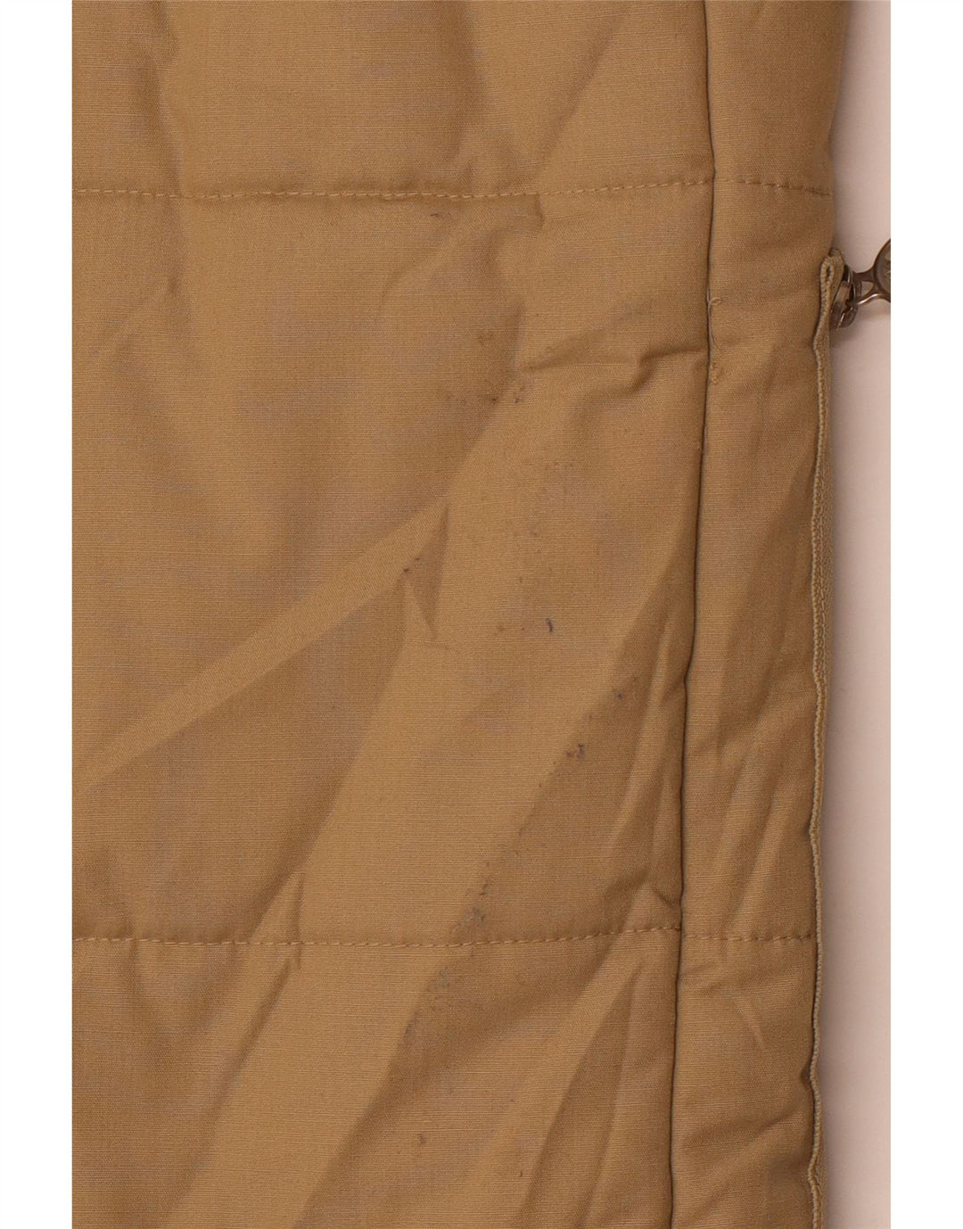 Vintage Herren gepolsterter Mantel UK 36 Small Beige Polyester