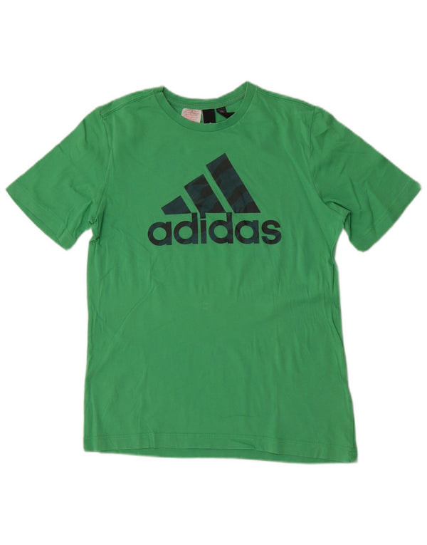 Adidas Jungen Graphic T-Shirt Top 13–14 Jahre, grüne Baumwolle