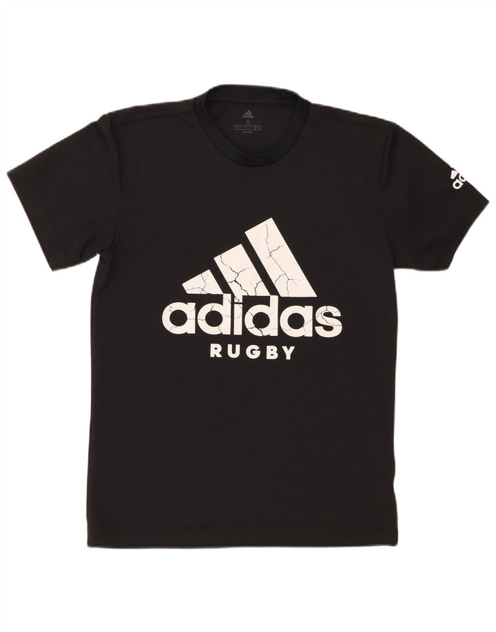 ADIDAS Herren Grafik T-Shirt Top Small Schwarz Polyester