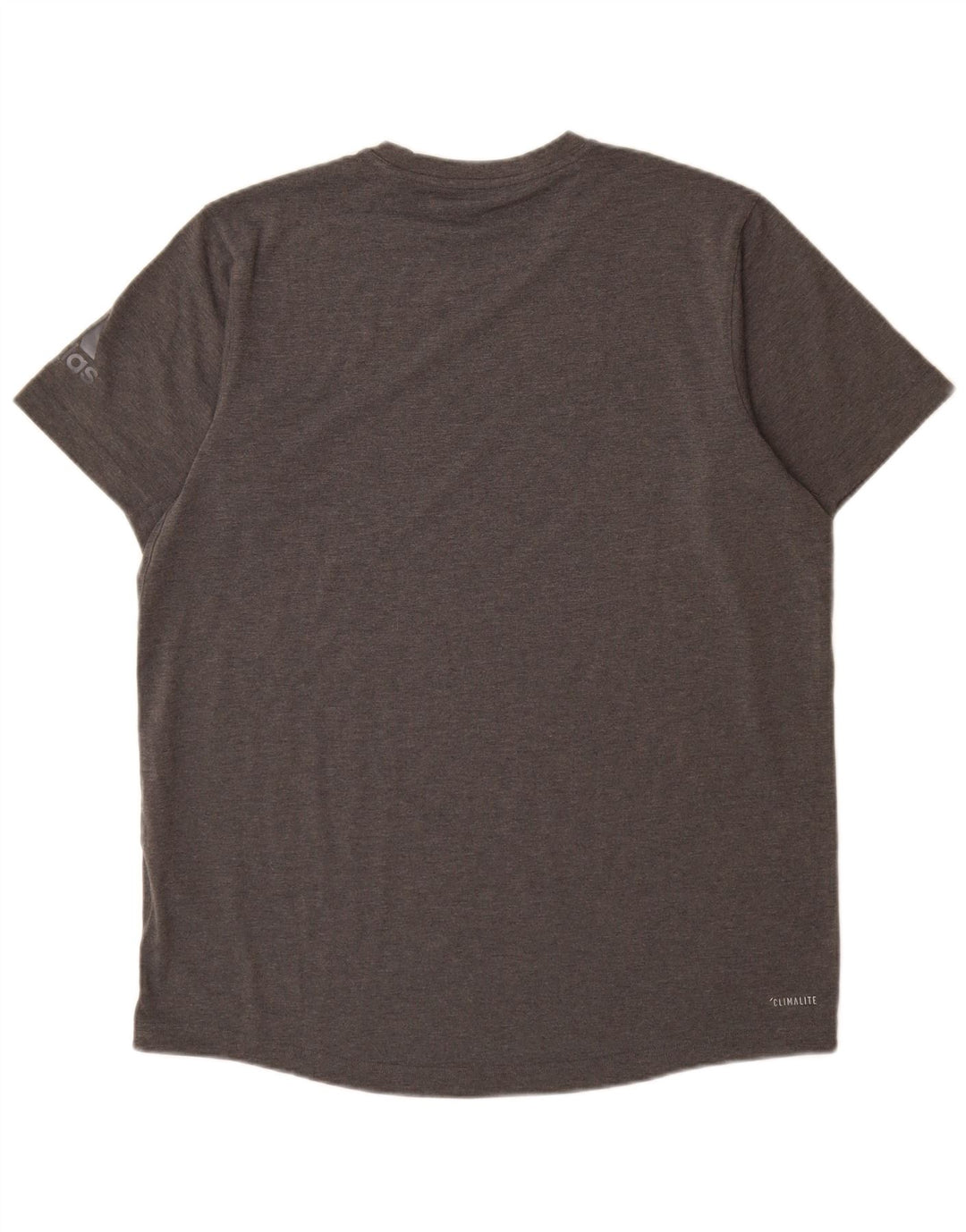 Adidas Herren Climalite T-Shirt Top Großes grau meliertes Polyester