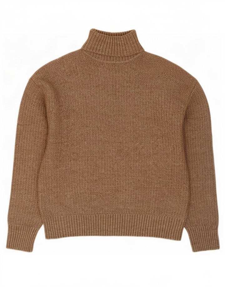 Marks & Spencer Damen-Pullover mit Rollkragen, Gr. 14, Mittelbeige