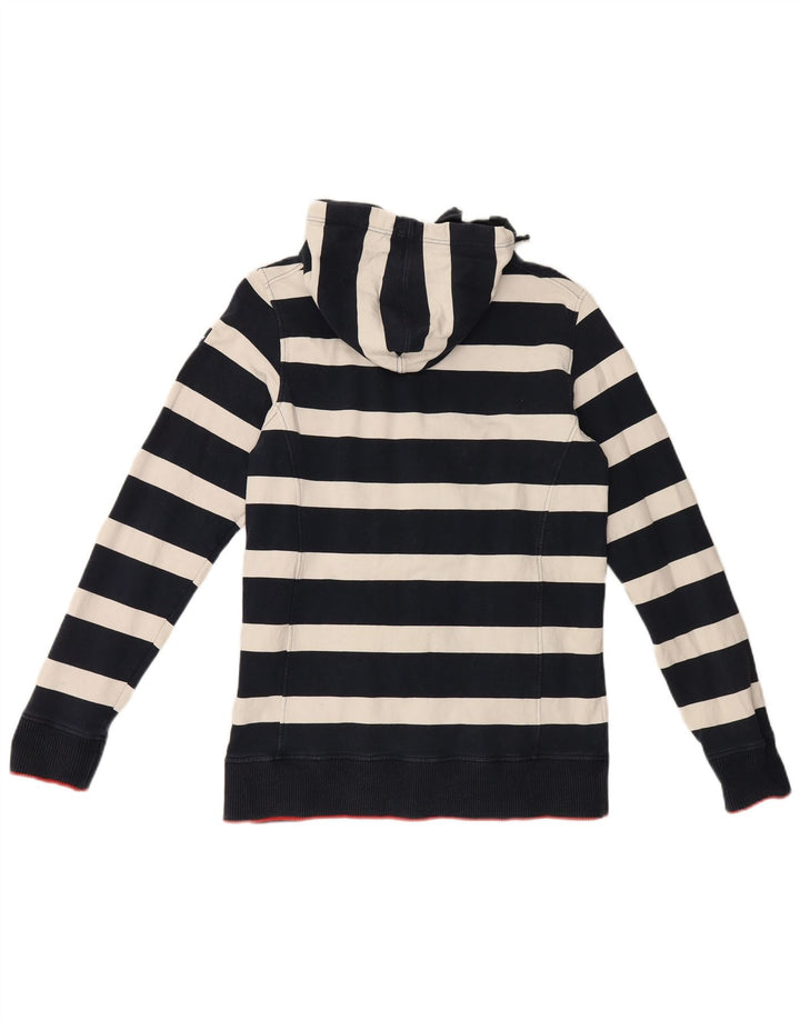 Murphy & Nye Damen-Kapuzenpullover mit Reißverschluss, UK 12, mittelmarineblau gestreift
