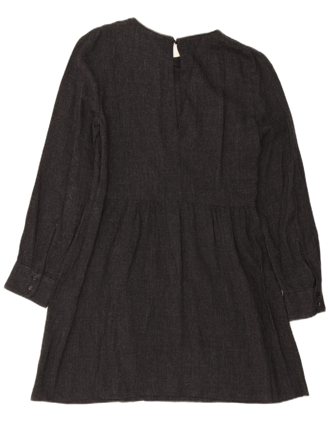 Langärmliges A-Linien-Kleid von Zara für Damen, Gr. 10, Größe S, Grau