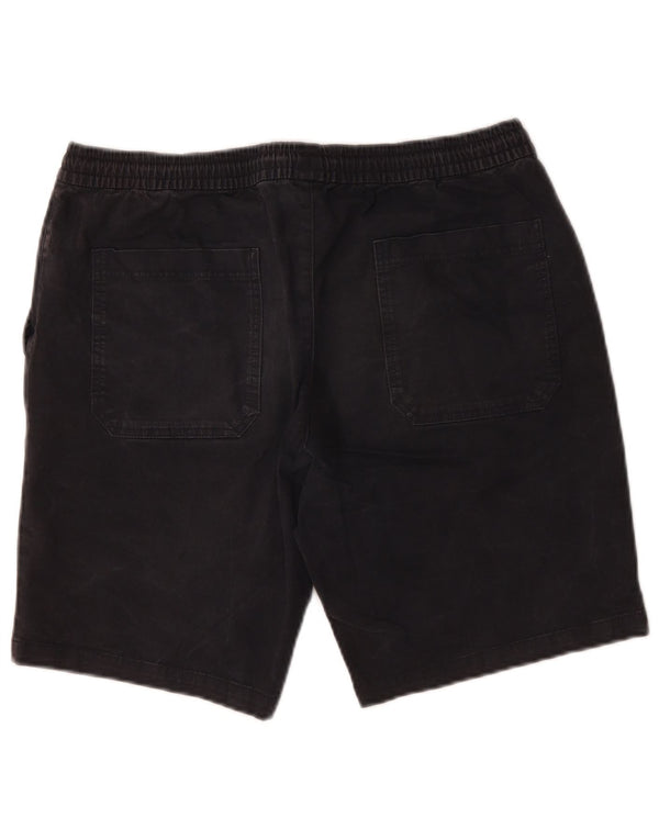 Marks & Spencer Herren-Chinoshorts W36 Large aus schwarzer Baumwolle