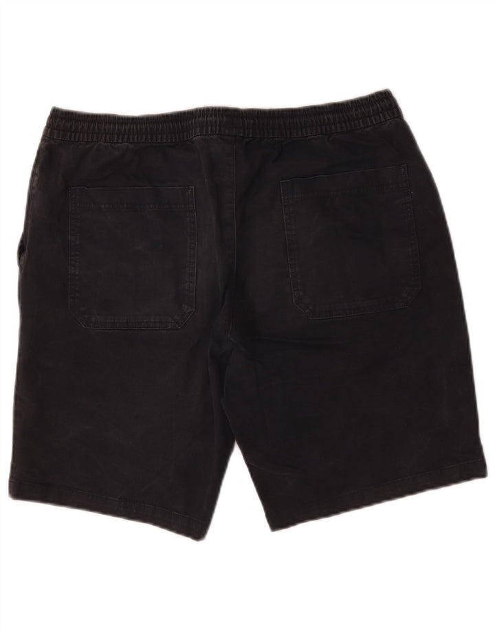 Marks & Spencer Herren-Chinoshorts W36 Large aus schwarzer Baumwolle