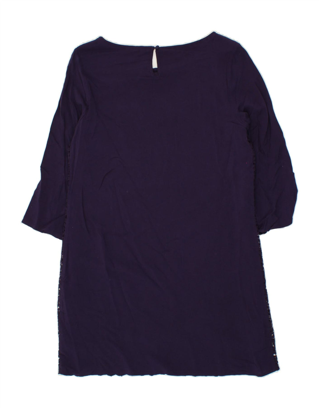 WHITE STUFF Womens 3/4 Sleeve Shift Dress UK 12 Medium  Purple Vintage White Stuff and Second-Hand White Stuff from Messina Hembry 