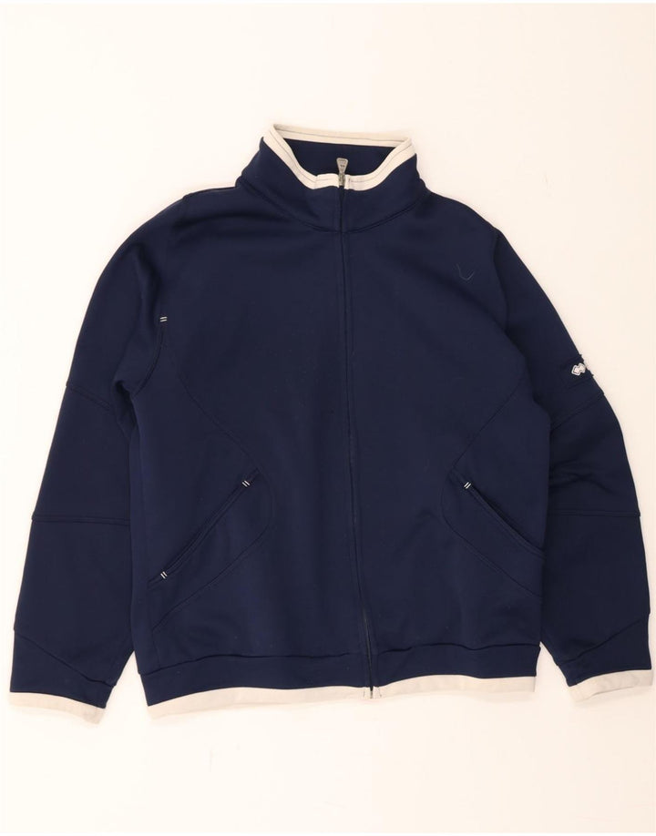 ERREA Mens Tracksuit Top Jacket Large Navy Blue Polyester Vintage Errea and Second-Hand Errea from Messina Hembry 