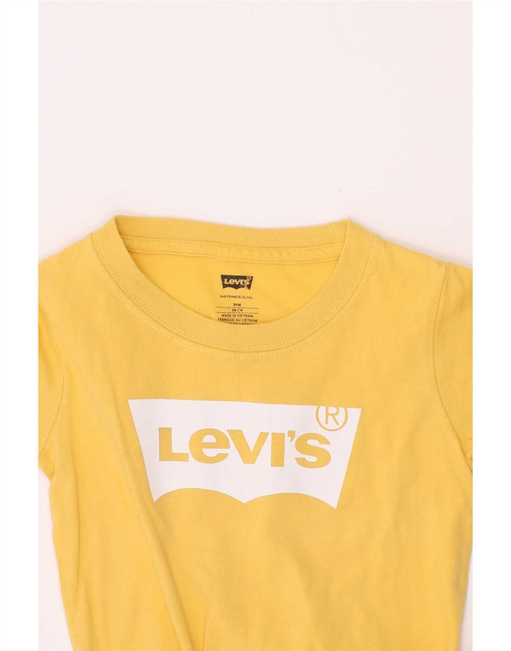 Levi's Jungen T-Shirt mit Grafik, 2–3 Jahre, Gelb