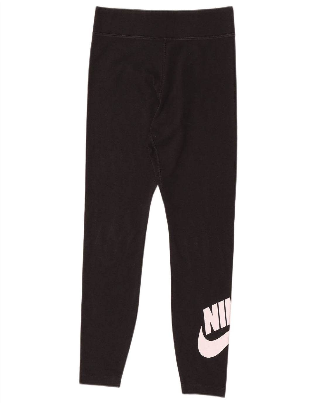 Nike Womens Graphic Leggings UK 12 Mittelschwarze Baumwolle