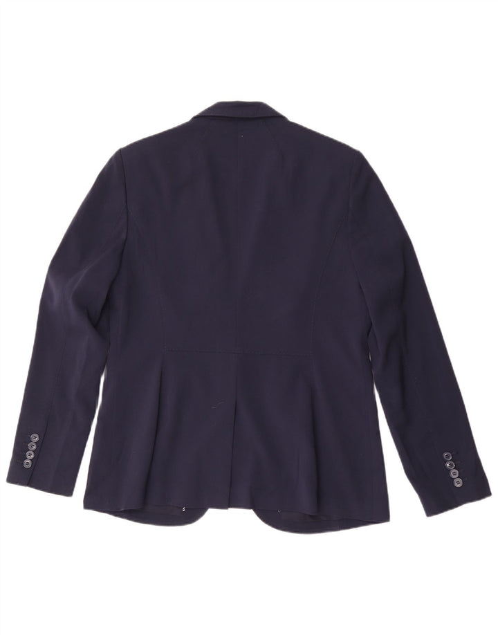 Marks & Spencer Damen-Blazer mit 1 Knopf, Gr. 14, Marineblau