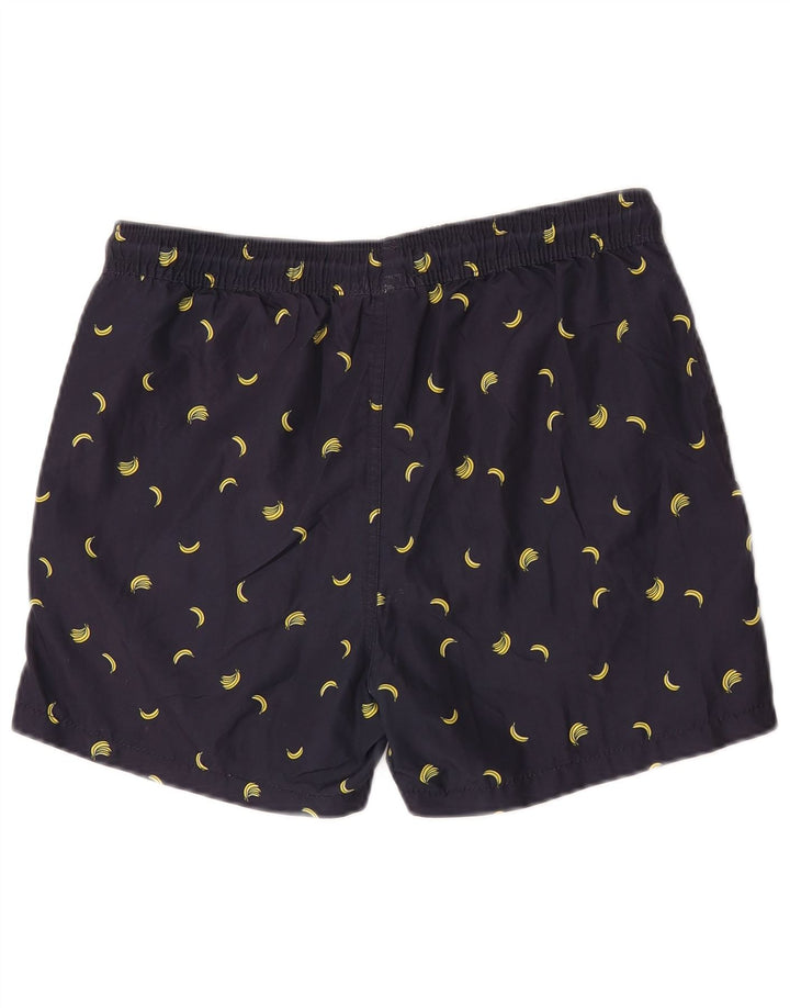 Jack & Jones Herren Badeshorts mit Grafik, Größe S, Marineblau, Polyester