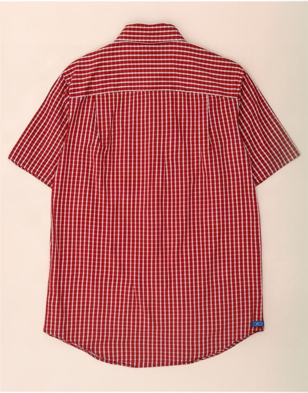 Gap Herren Kurzarmhemd Small Red Gingham