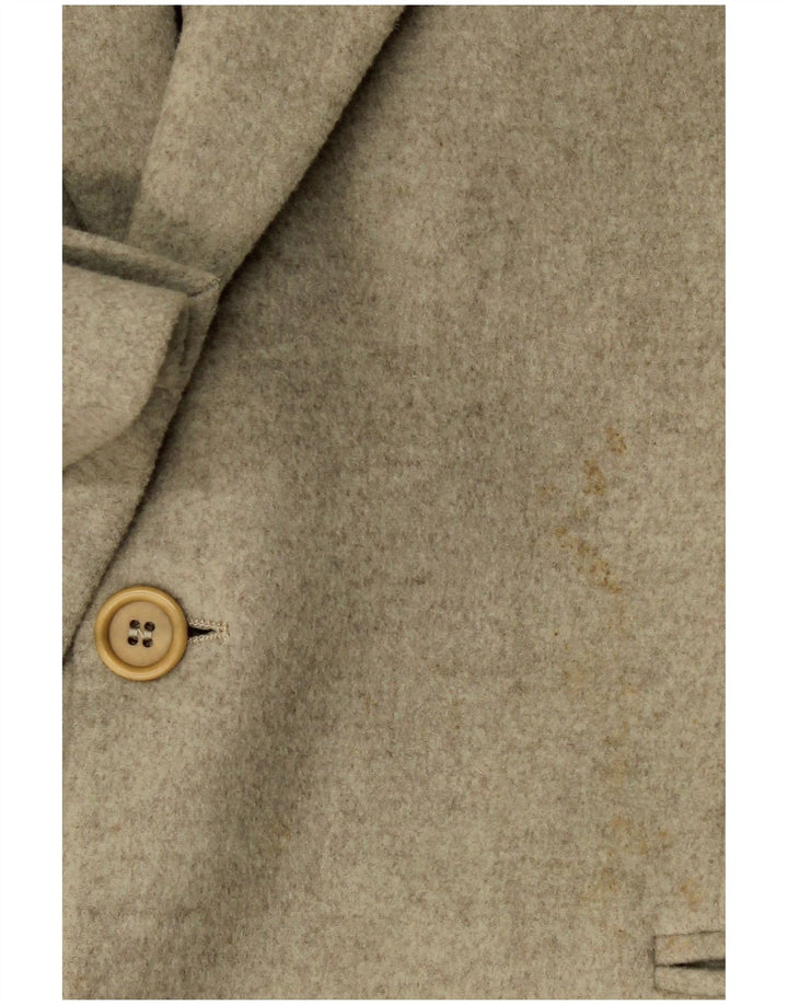 VINTAGE Herren 2-Knopf-Blazerjacke IT 48 Mittelgrünes Polyamid