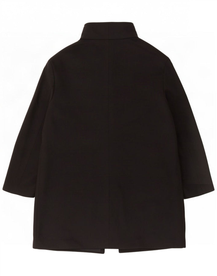 John Lewis Damen 4-Knopf-Übergröße-Mantel UK 16 Large Schwarz Polyester