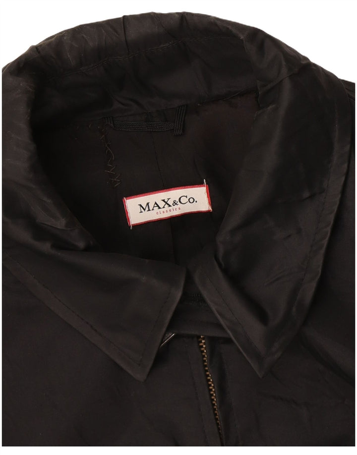 Max & Co. Damen Mantel UK 12 Medium Schwarz