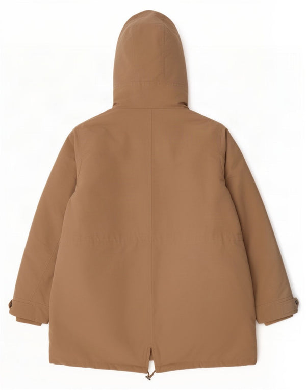 Marks & Spencer Damen-Sherpa-Parka mit Kapuze, UK 22 3XL, braun, Polyester