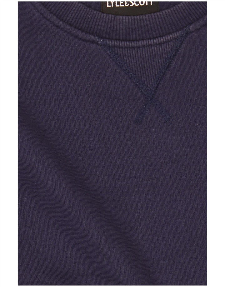 Lyle & Scott Herren-Sweatshirt, Pullover, Größe S, marineblau, Baumwolle