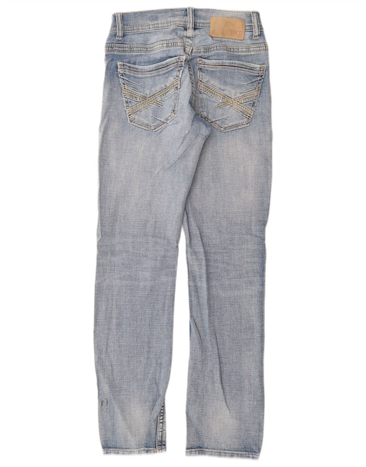 BKE Damen Alec Straight Jeans W27 L30 Blaue Baumwolle