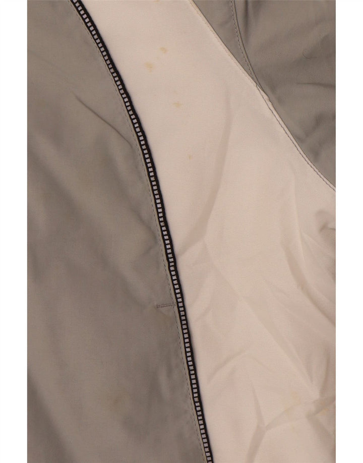 Adidas Damen-Jacke mit Kapuze, gepolstert, UK 10/12, Mittelgrau, Farbblock