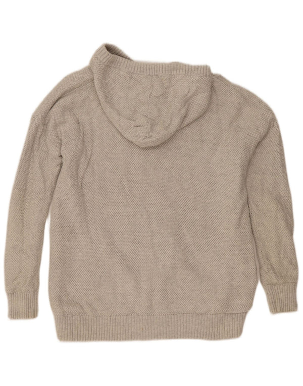 Rip Curl Damen-Sherpa-Cardigan mit Kapuze, UK 14, Größe L, Grau, Baumwolle