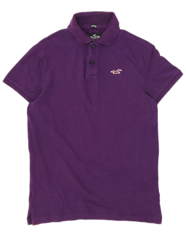 Hollister Herren-Poloshirt, Größe S, Lila, Baumwolle