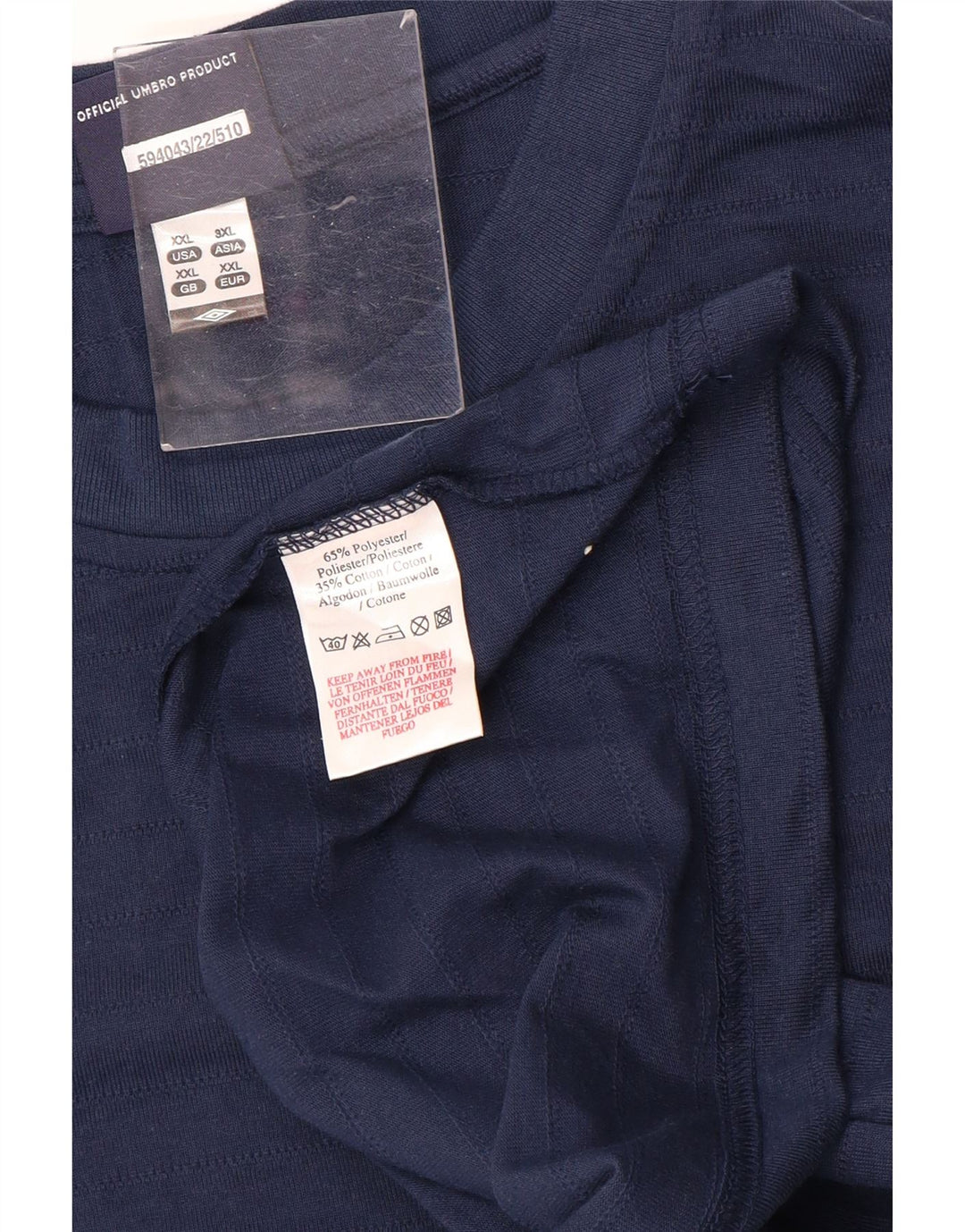 UMBRO Herren T-Shirt Top 2XL Marineblau Baumwolle