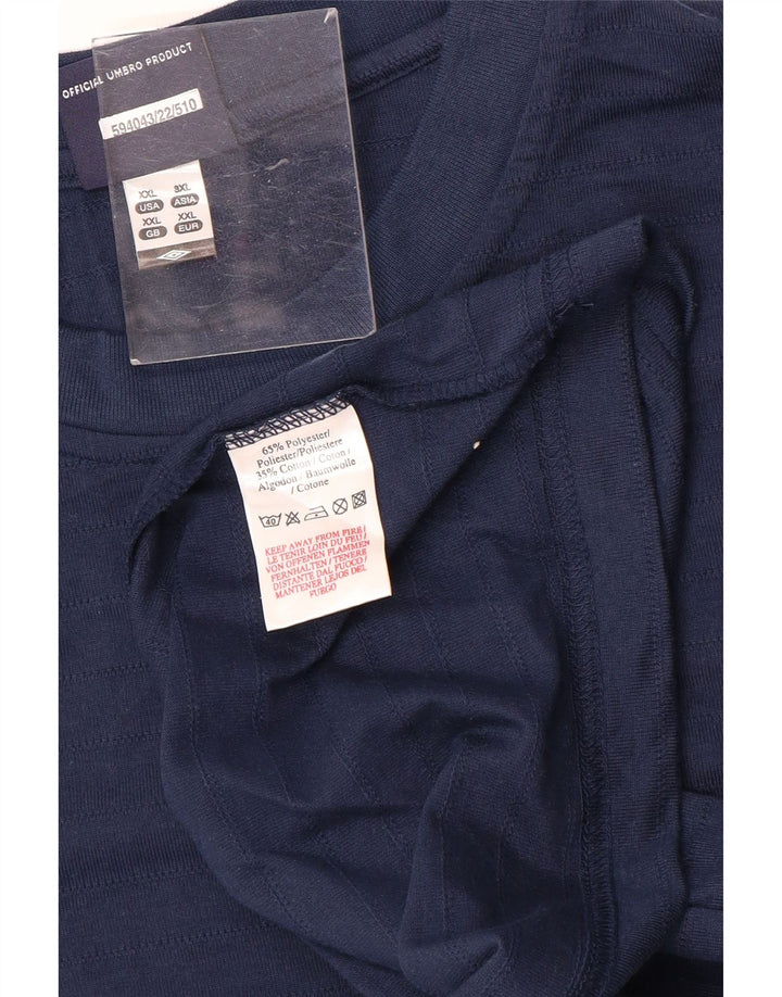 UMBRO Herren T-Shirt Top 2XL Marineblau Baumwolle