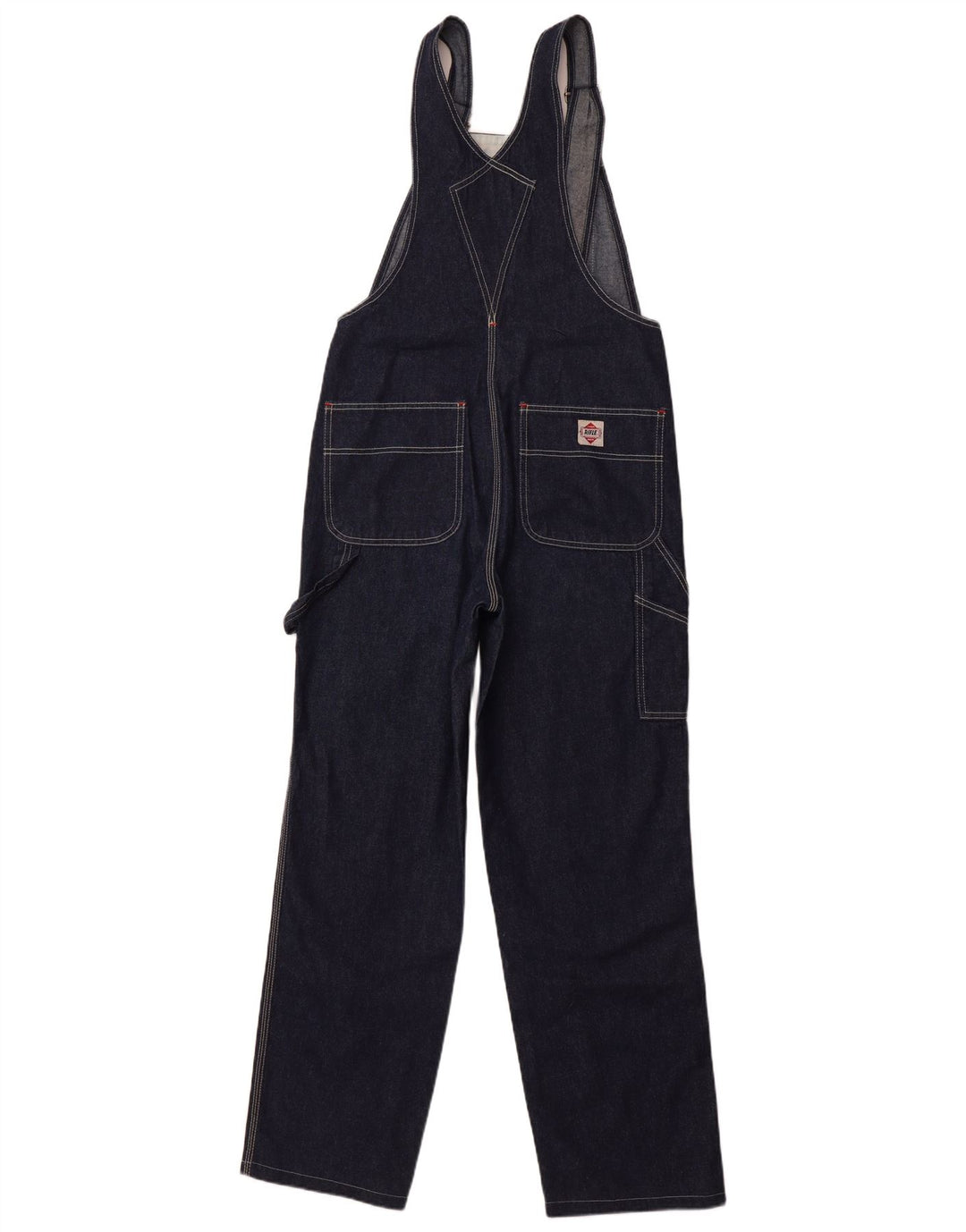 RIFLE Damen Latzhose Cargo Jeans W29 L30 Marineblau Baumwolle