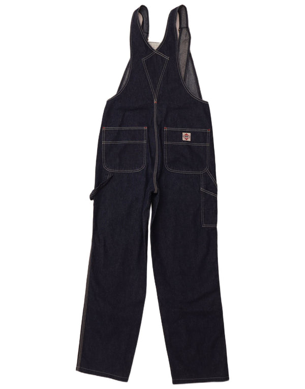 RIFLE Damen Latzhose Cargo Jeans W29 L30 Marineblau Baumwolle