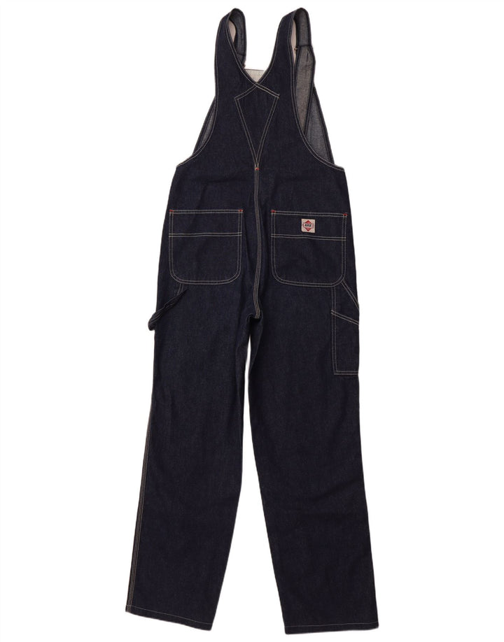 RIFLE Damen Latzhose Cargo Jeans W29 L30 Marineblau Baumwolle