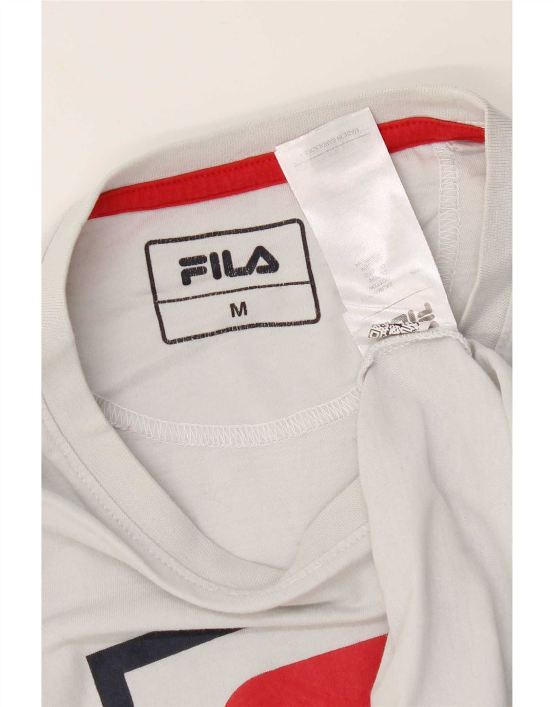 Fila Herren-T-Shirt mit Grafik, mittelweiße Baumwolle