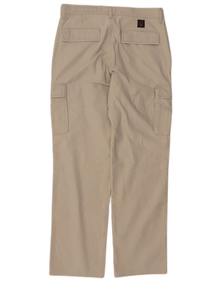 Gas Gerade Herren-Cargohose W34 L32 Beige Baumwolle