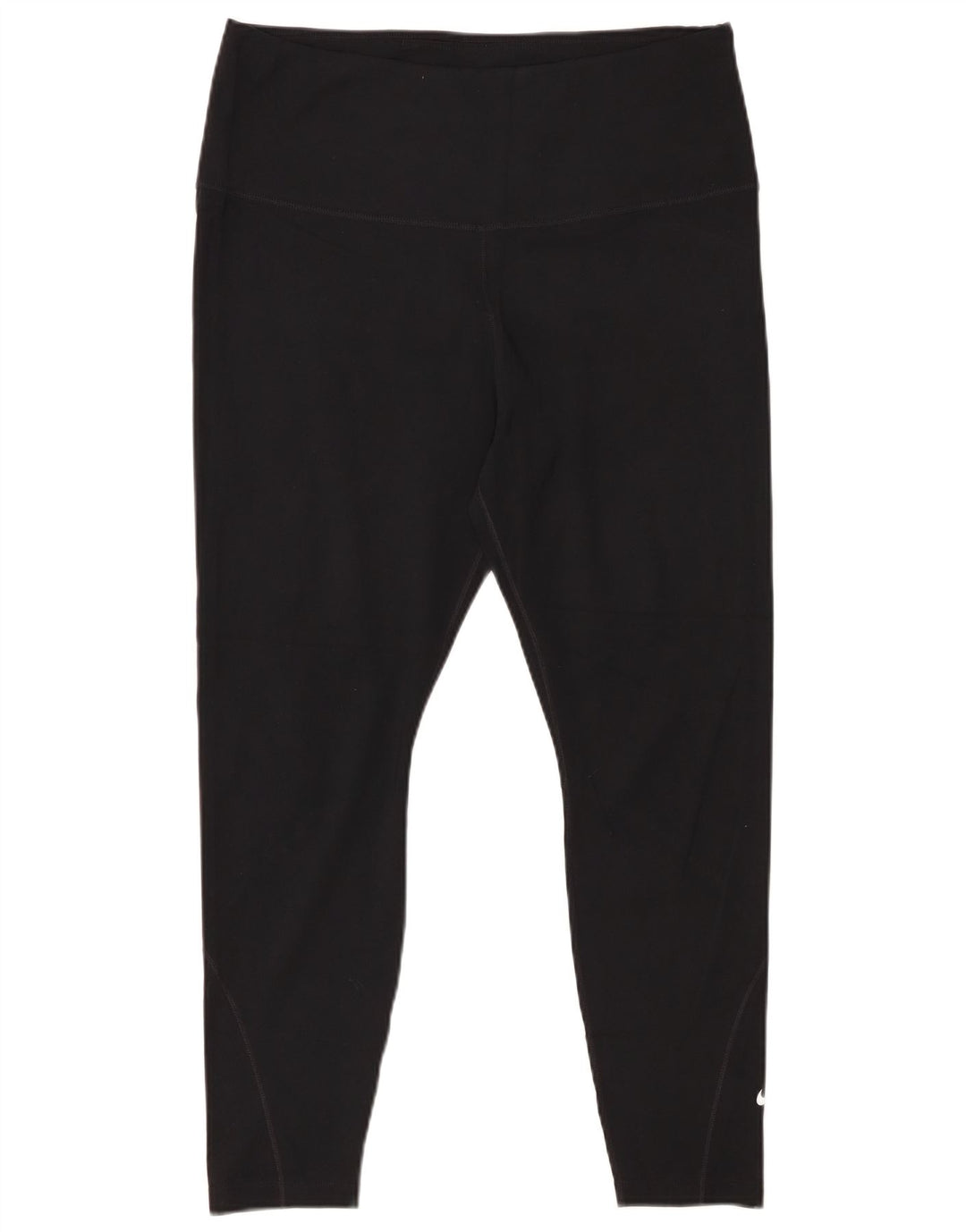 NIKE Damen Dri Fit Crop Leggings UK 18 XL Schwarz Polyester