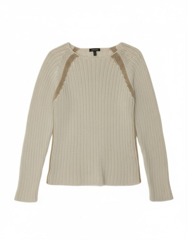 Killer Loop Damen-Pullover mit U-Boot-Ausschnitt, Gr. 10, Größe S, weiß gestreift