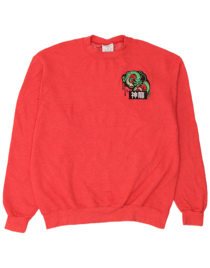 Champion Herren-Sweatshirt mit Grafik, groß, aus roter Baumwolle