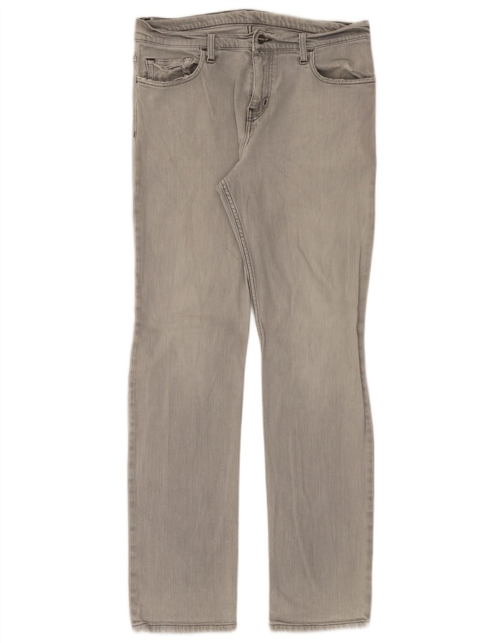 Carhartt Herren Straight Jeans W34 L34 Graue Baumwolle