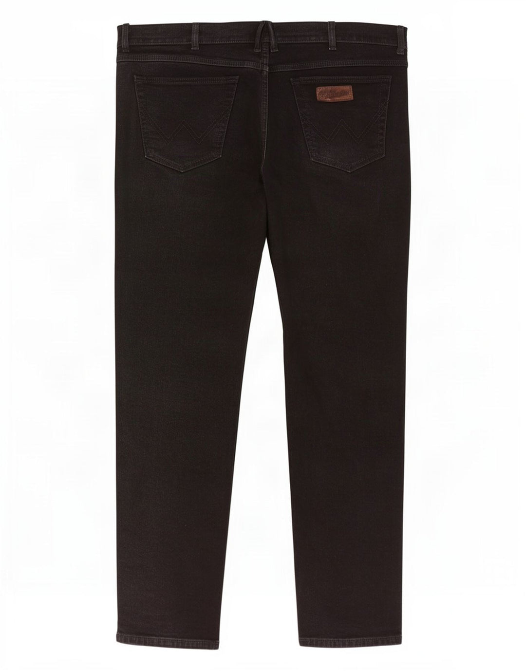 Wrangler Herren Texas Stretch Straight Jeans W40 L32 Schwarze Baumwolle