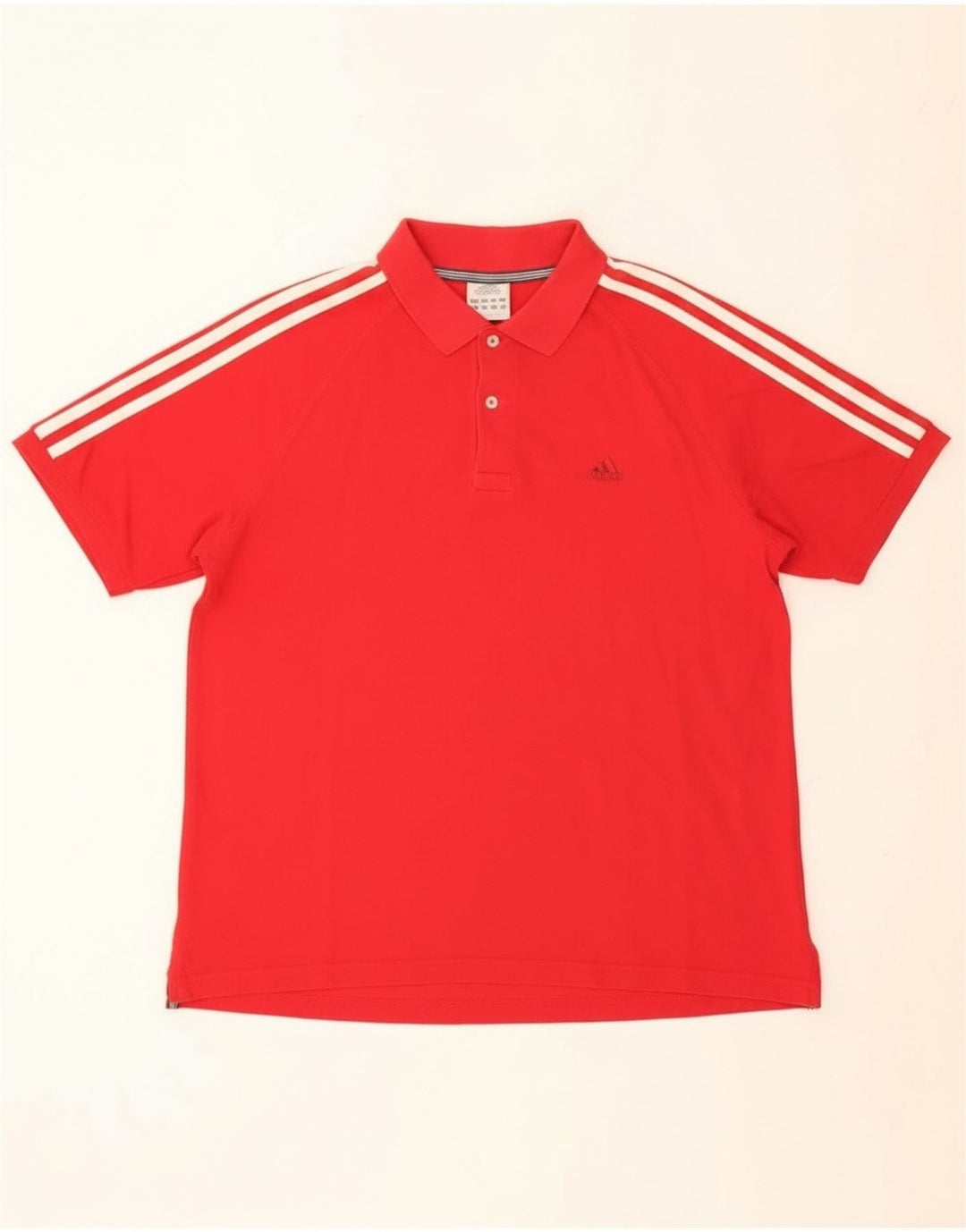 Adidas Herren Poloshirt Mittelrote Baumwolle